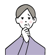 女性が悩んでいるイラスト
