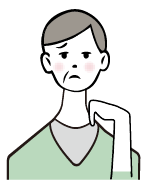 女性が悩んでいるイラスト