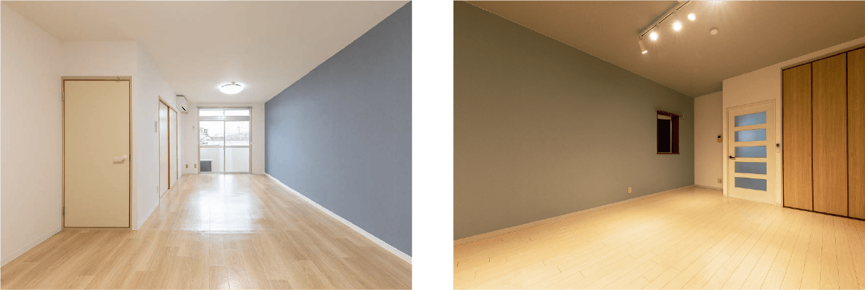 リノベーションのビフォーアフターの写真